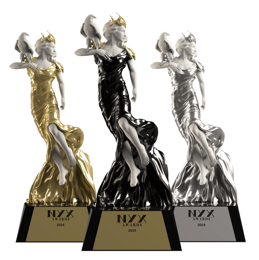 NYX Marketing & Communication Awards (NYX Awards) Statuettes