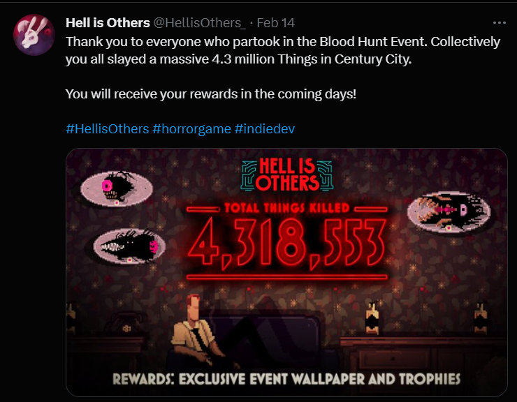 Hell is Others Bloodhunt Event - NYX Awards Winner 