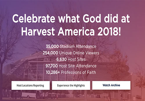 NYX Awards 2019 Winner - Harvest America: Conference Website