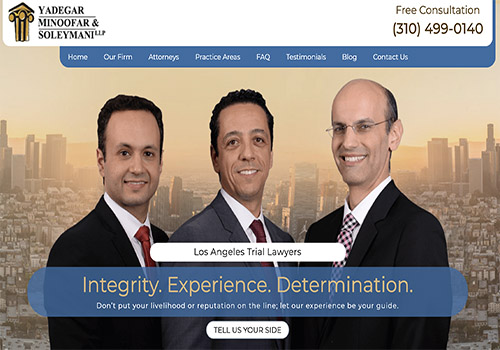NYX Awards 2019 Winner - Website for Los Angeles Employment Lawyers