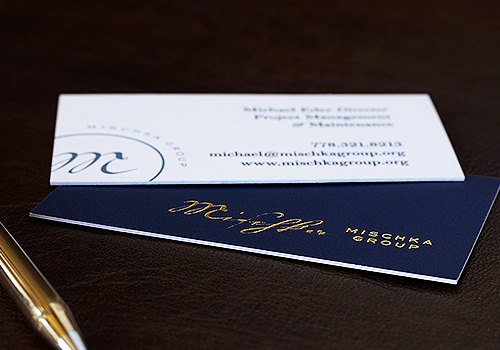 NYX Awards 2021 Winner - Luxurious gold and blue business card design