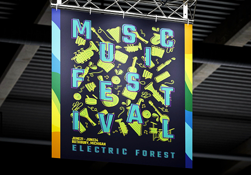 NYX Awards 2024 gold Winner  - Electric Forest Music Festival Creative Design