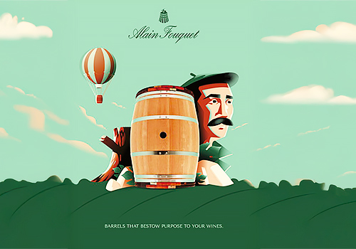 NYX Awards 2025 Winner - Alain Fouquet French Cooperage Brochure, WineGlass Marketing