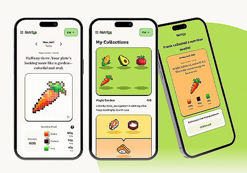 NYX Awards 2026 silver Winner  - Nutrica: Puzzle-Based Nutrition Journaling by Tianci Gong, Yanxin Chen, Zijin Zhou