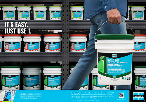 NYX Awards 2026 silver Winner  - LATICRETE Print Ad Series by BLD Marketing