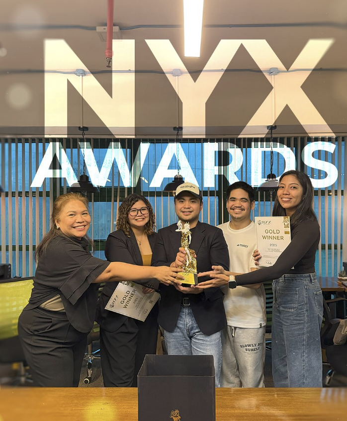 NYX Awards Winner - Two GOLD awards, one grateful team.