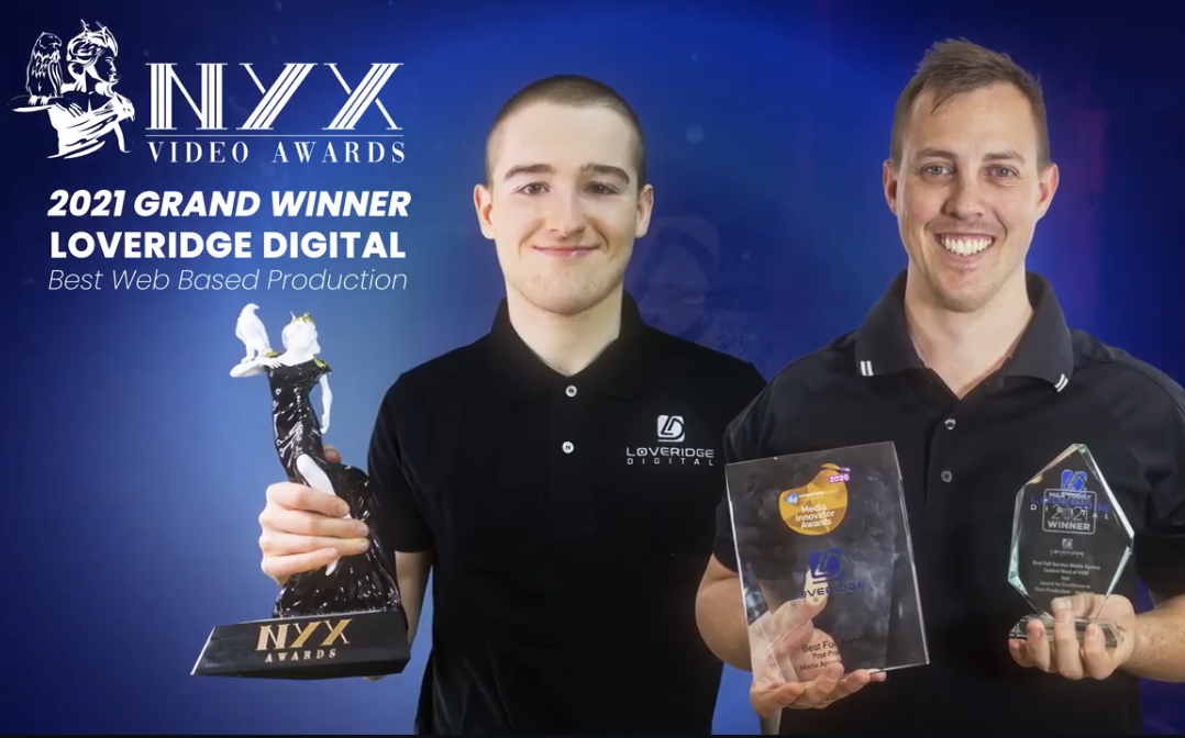 NYX Awards Winner - Loveridge Digital Celebrates Gold and Grand NYX Awards Recognition