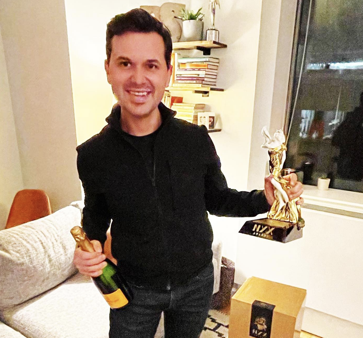 NYX Awards Winner - NYX Awards Statuette Marks a Prestigious Achievement for Seth Cotterman
